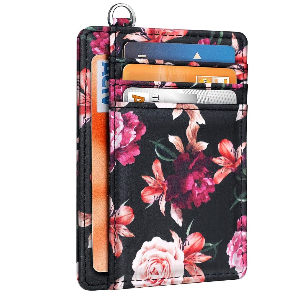 9509 Slim Front Pocket Wallet RFID Blocking Minimalist Credit Card Holder